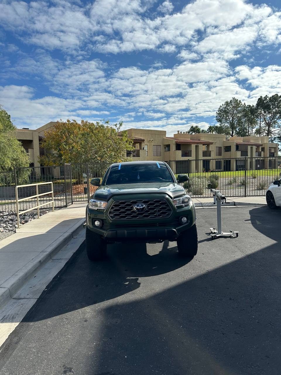 Truck windshield replacement job in progress in Greater Phoenix